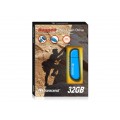 Transcend JetFlash V70, 32GB, USB 2.0, противоударный, Голубой TS32GJFV70